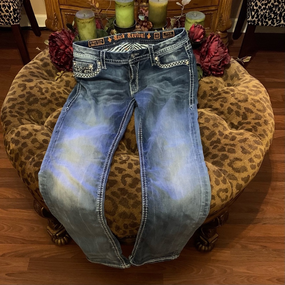 Rock Revival Jeans Size 33 x 31! Retail $169 plus tax, only asking $55!